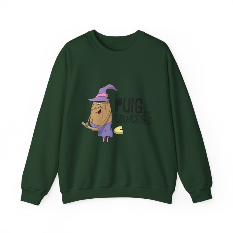 Sudadera cuello redondo - Verde bosque - Camiseta Puig de ses Bruixes