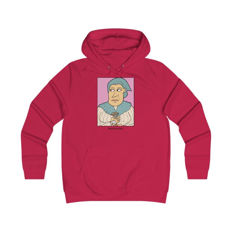 Sudadera universitaria mujer - Rojo fuego - Esclata-sang