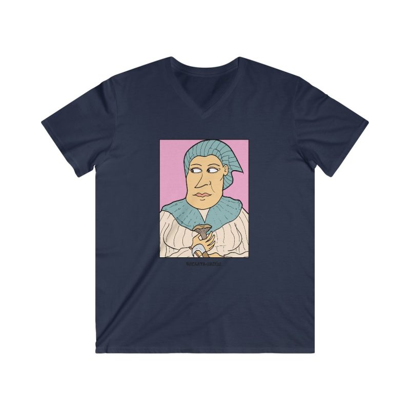 Camiseta hombre entallada cuello de pico - Azul marino - Esclata-sang Camiseta hombre entallada cuello de pico - Azul marino - Esclata-sang