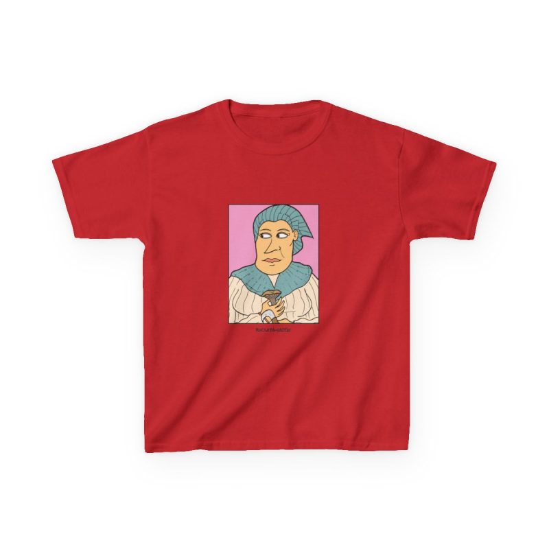 Camiseta infantil algodon grueso - Rojo - Esclata-sang