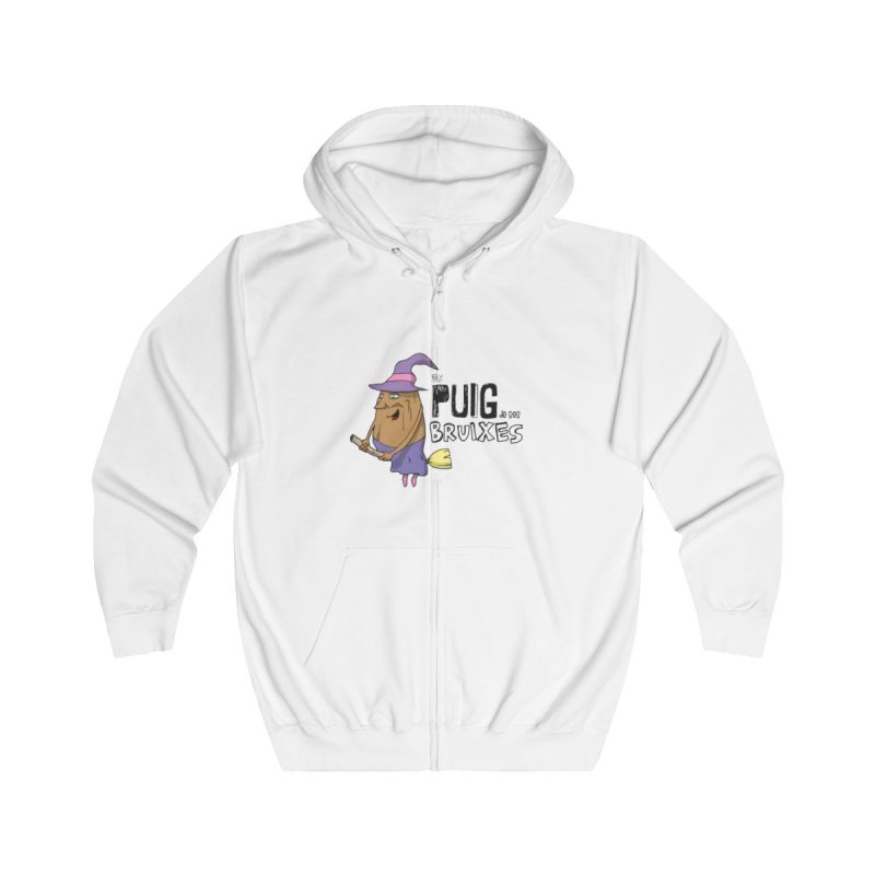 Sudadera con capucha y cremallera - Blanco artico - Camiseta Puig de ses Bruixes Sudadera con capucha y cremallera - Blanco artico - Camiseta Puig de ses Bruixes