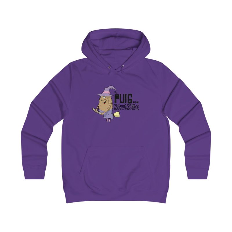 Sudadera universitaria mujer - Morado - Camiseta Puig de ses Bruixes