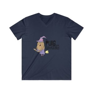 Camiseta hombre entallada cuello de pico - Azul marino - Camiseta Puig de ses Bruixes