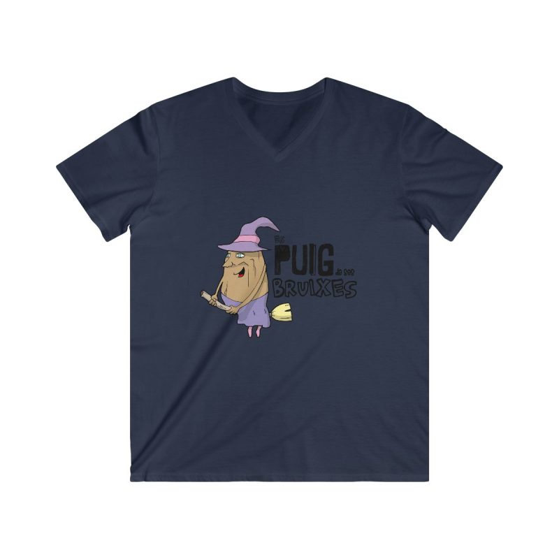 Camiseta hombre entallada cuello de pico - Azul marino - Camiseta Puig de ses Bruixes Camiseta hombre entallada cuello de pico - Azul marino - Camiseta Puig de ses Bruixes
