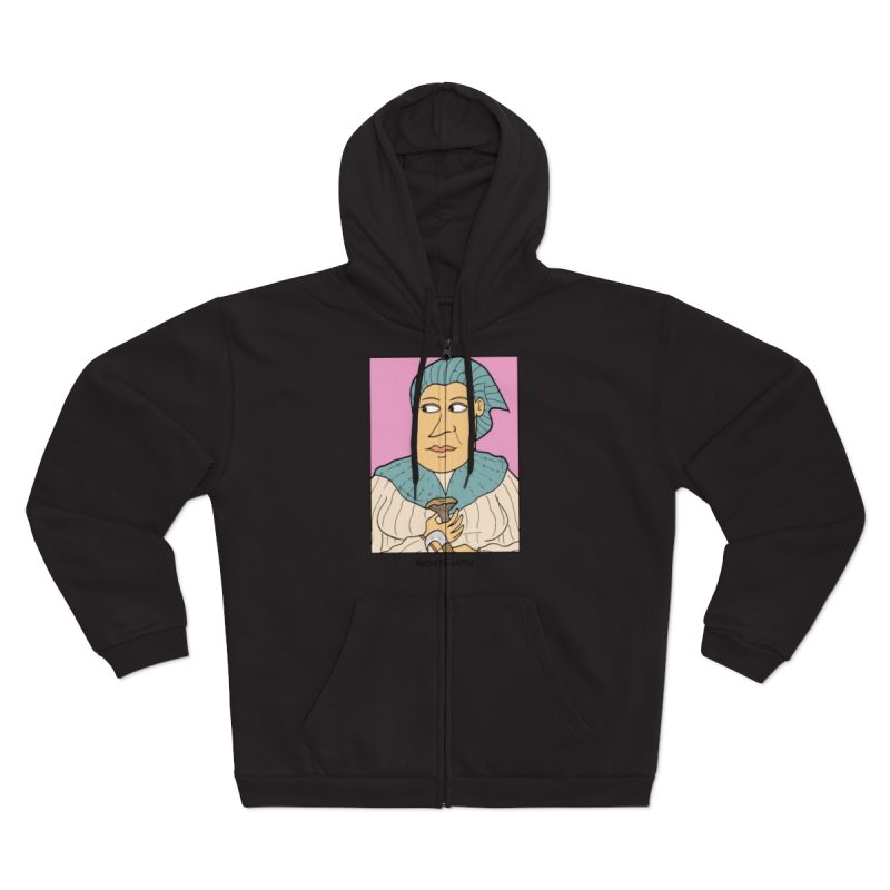 Sudadera capucha con cremallera premium - Negro - Esclata-sang