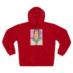 Sudadera capucha con cremallera premium - Rojo - Esclata-sang