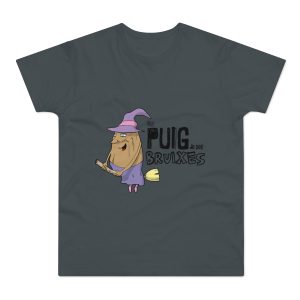 Camiseta hombre punto liso - Gris oscuro - Camiseta Puig de ses Bruixes
