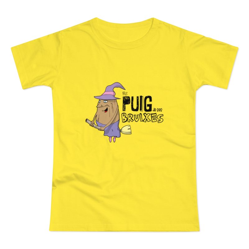 Camiseta mujer punto liso - Amarillo solar - Camiseta Puig de ses Bruixes