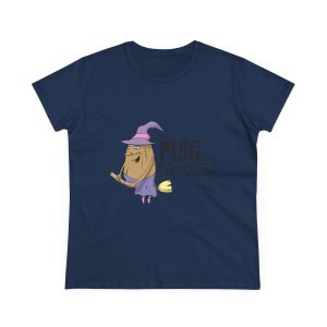 Camiseta mujer algodon medio - Azul marino - Camiseta Puig de ses Bruixes
