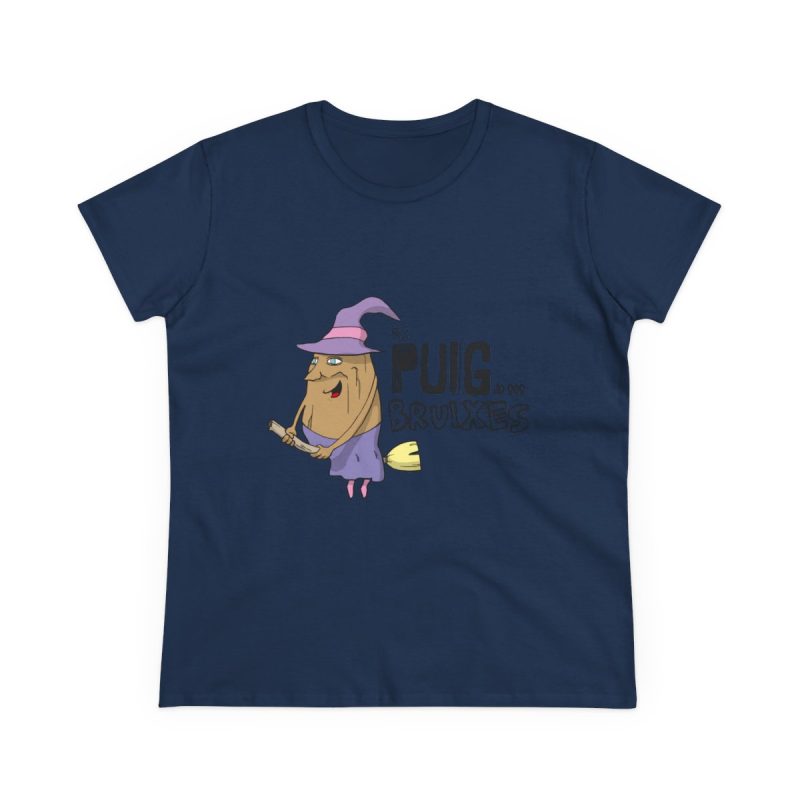 Camiseta mujer algodon medio - Azul marino - Camiseta Puig de ses Bruixes Camiseta mujer algodon medio - Azul marino - Camiseta Puig de ses Bruixes