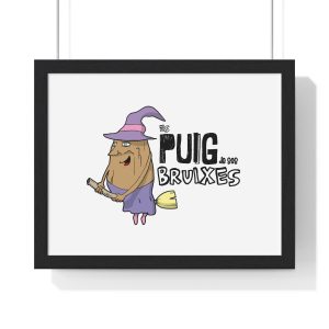 Poster enmarcado horizontal - Negro - Camiseta Puig de ses Bruixes