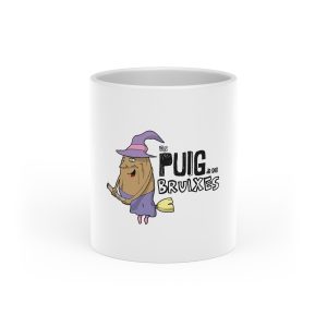 Taza con asa de corazon - Blanco - Camiseta Puig de ses Bruixes