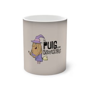 Taza magica que cambia de color - Negro - Camiseta Puig de ses Bruixes