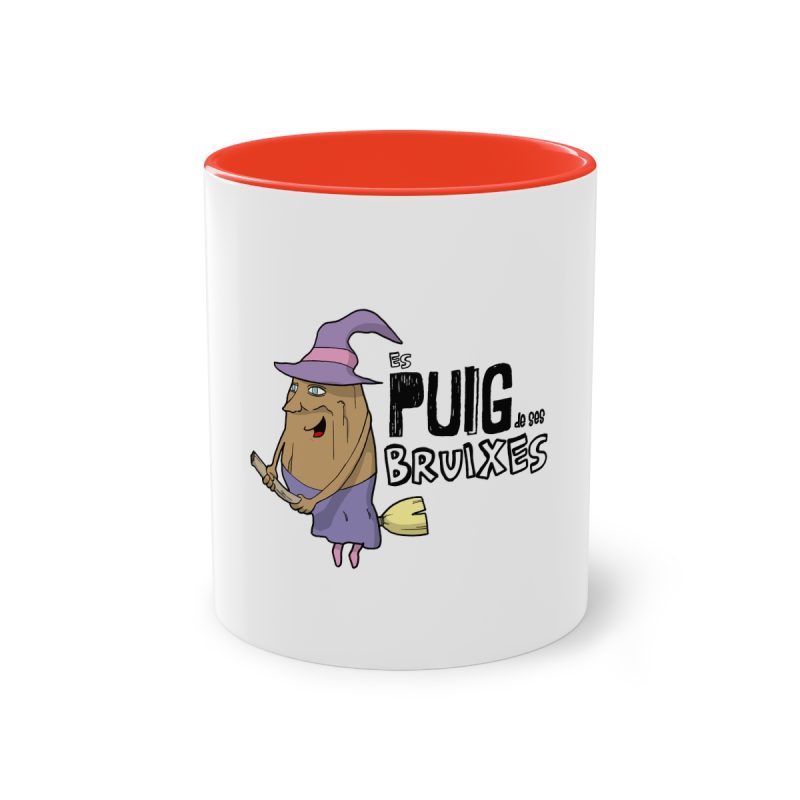 Taza bicolor - Rojo - Camiseta Puig de ses Bruixes