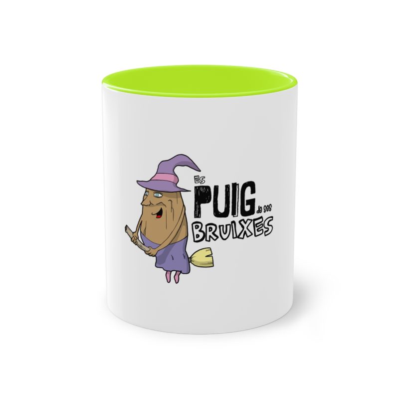 Taza bicolor - Verde claro - Camiseta Puig de ses Bruixes