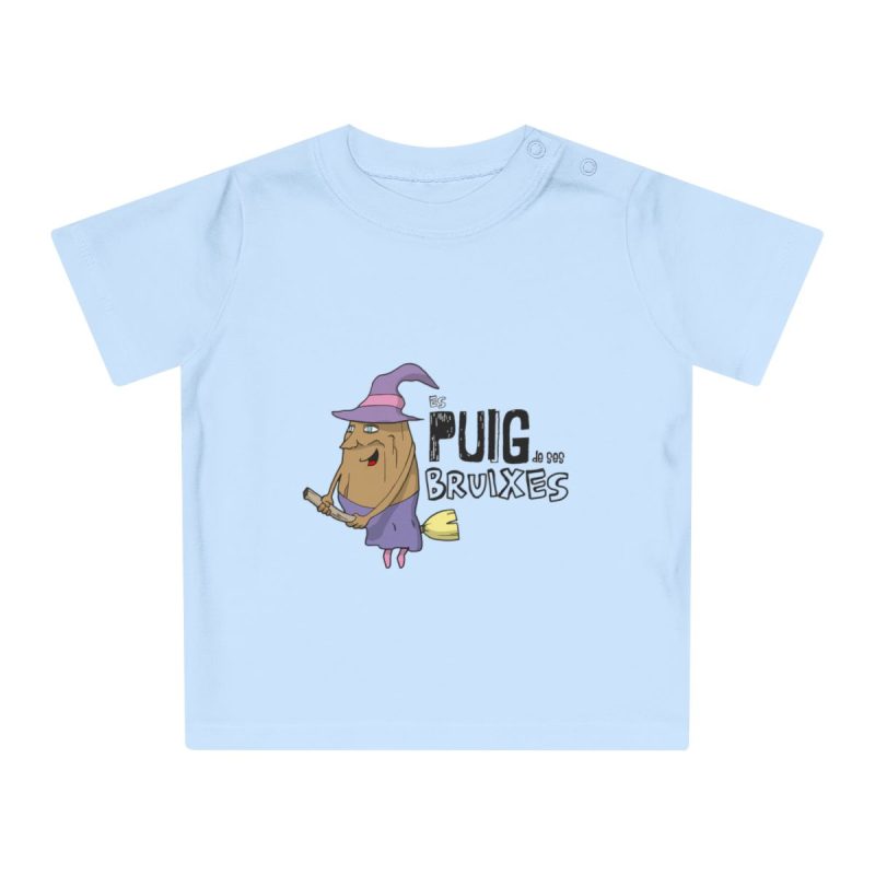 Camiseta de bebe - Azul empolvado - Camiseta Puig de ses Bruixes Camiseta de bebe - Azul empolvado - Camiseta Puig de ses Bruixes