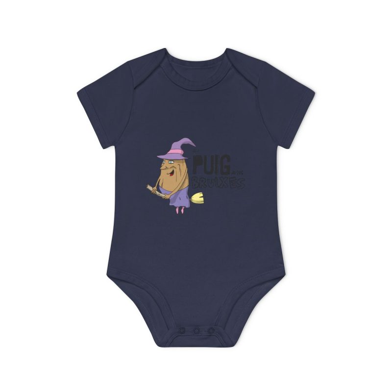 Body bebe manga corta organico - Azul marino nautico - Camiseta Puig de ses Bruixes Body bebe manga corta organico - Azul marino nautico - Camiseta Puig de ses Bruixes