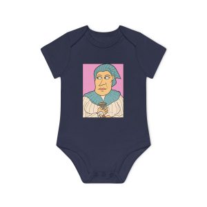 Body bebe manga corta organico - Azul marino nautico - Esclata-sang