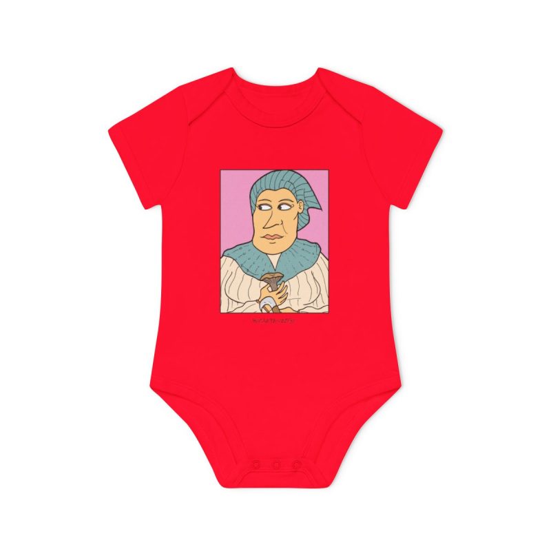 Body bebe manga corta organico - Rojo - Esclata-sang