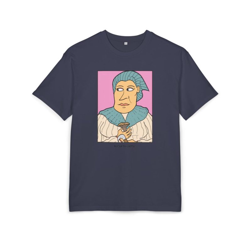 Camiseta oversize gruesa - Azul marino - Esclata-sang