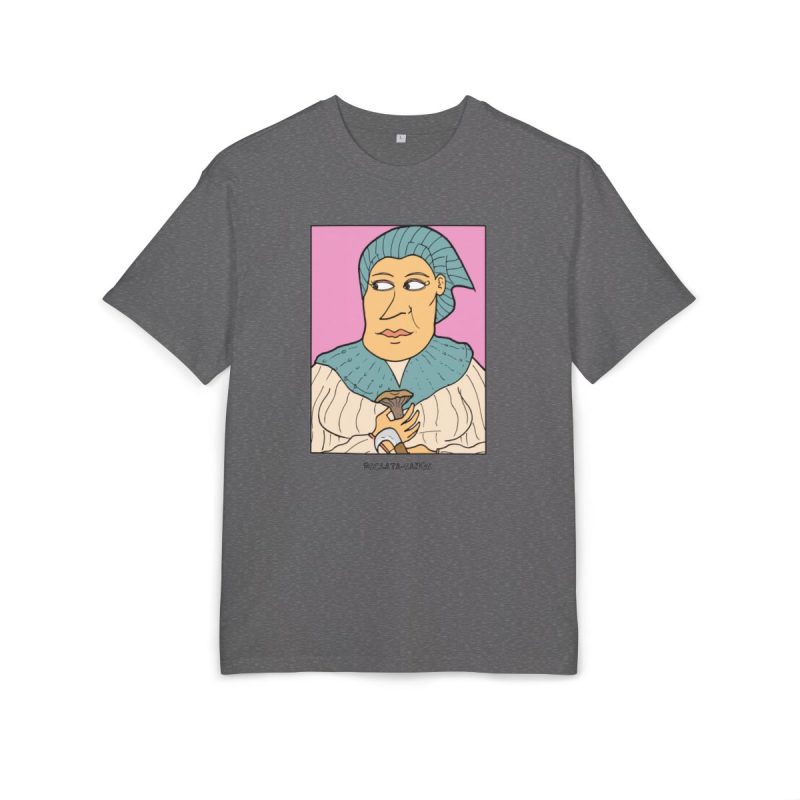Camiseta oversize gruesa - Gris marengo jaspeado - Esclata-sang