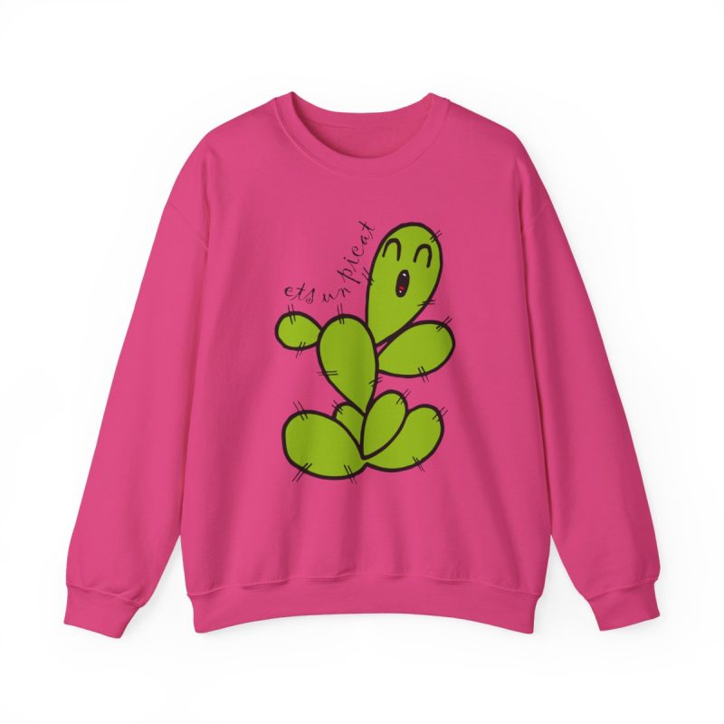 Sudadera cuello redondo - Fucsia intenso - Camiseta «Ets un picat» – Figuera de moro