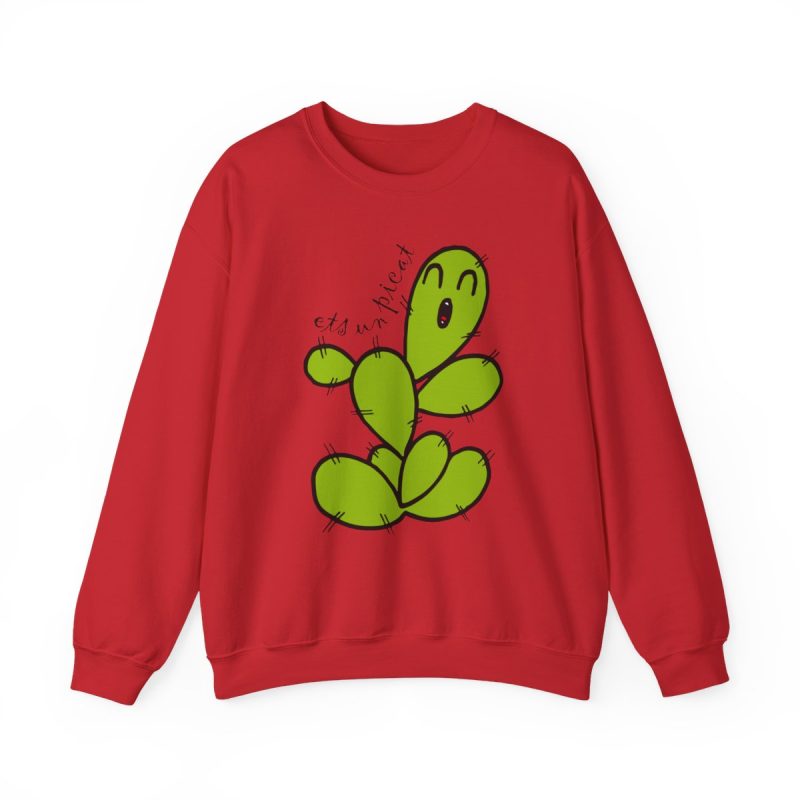 Sudadera cuello redondo - Rojo - Camiseta «Ets un picat» – Figuera de moro