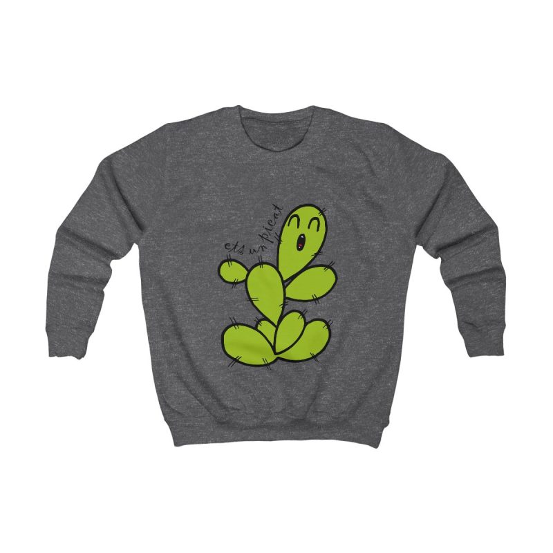 Sudadera infantil - Gris marengo - Camiseta «Ets un picat» – Figuera de moro