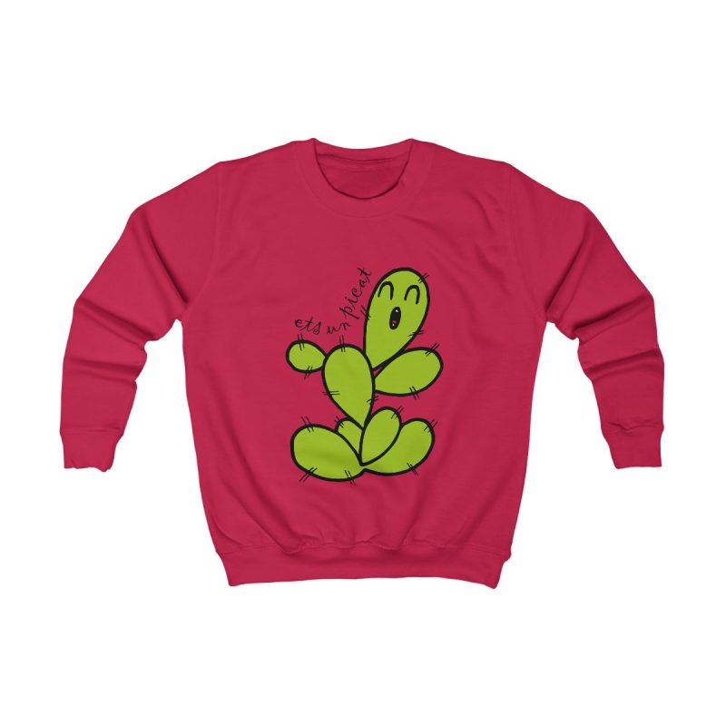 Sudadera infantil - Rojo fuego - Camiseta «Ets un picat» – Figuera de moro