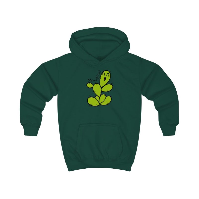 Sudadera con capucha infantil - Verde botella - Camiseta «Ets un picat» – Figuera de moro