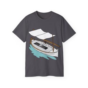 Camiseta ultra algodon - Gris marengo - Llaüt il·lustrat