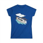 Camiseta mujer Softstyle - Azul royal - Llaüt il·lustrat