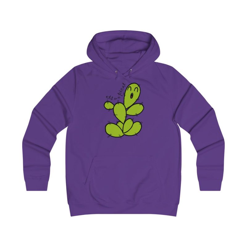 Sudadera universitaria mujer - Morado - Camiseta «Ets un picat» – Figuera de moro