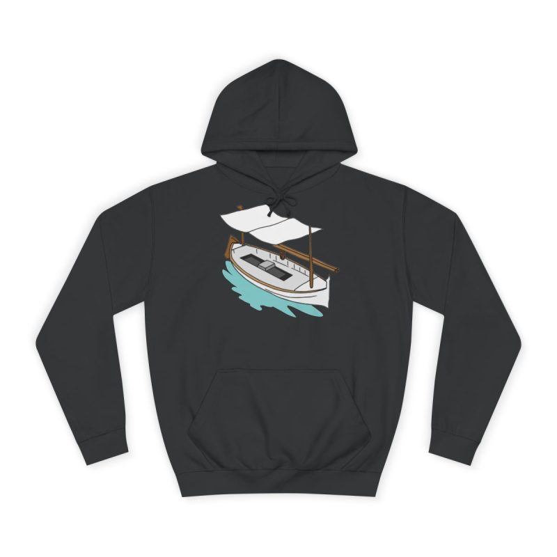 Sudadera universitaria - Negro azabache - Llaüt il·lustrat
