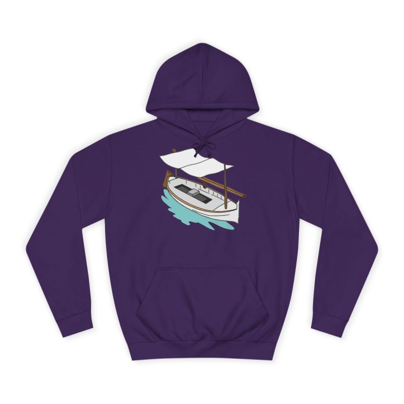 Sudadera universitaria - Morado - Llaüt il·lustrat
