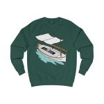 Sudadera clasica - Verde botella - Llaüt il·lustrat