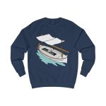 Sudadera clasica - Azul marino Oxford - Llaüt il·lustrat