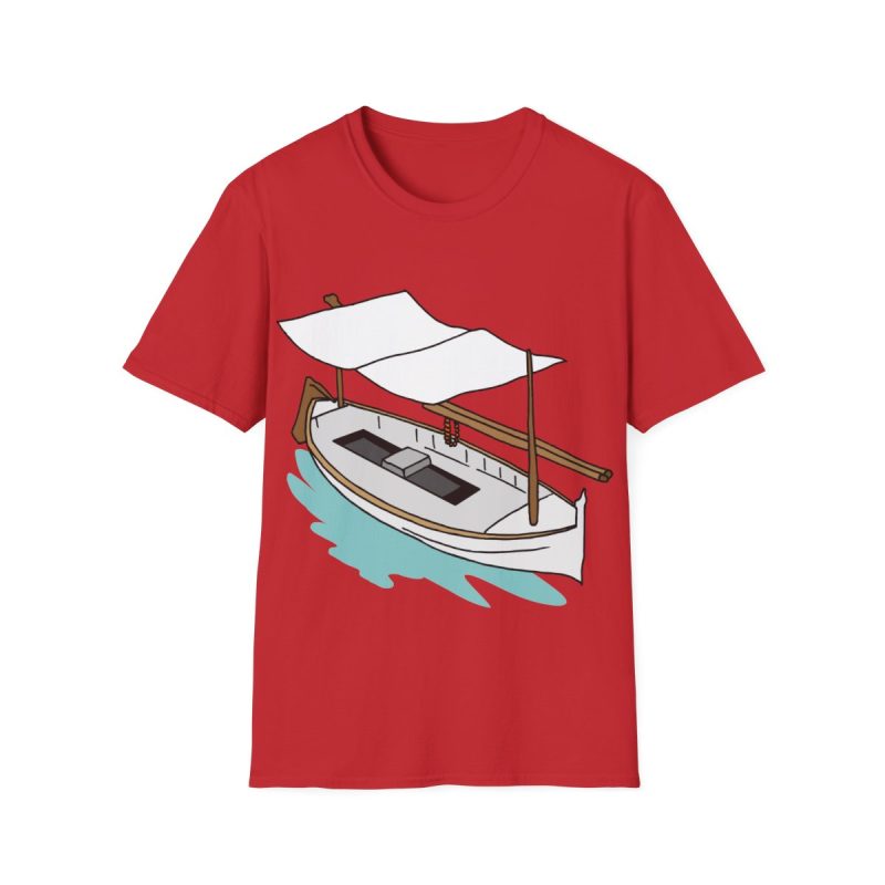 Camiseta Softstyle - Rojo - Llaüt il·lustrat