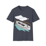 Camiseta Softstyle - Azul marino jaspeado - Llaüt il·lustrat
