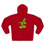 Sudadera capucha con cremallera premium - Rojo - Camiseta «Ets un picat» – Figuera de moro
