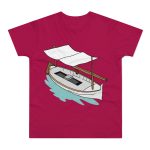 Camiseta hombre punto liso - Sorbete - Llaüt il·lustrat