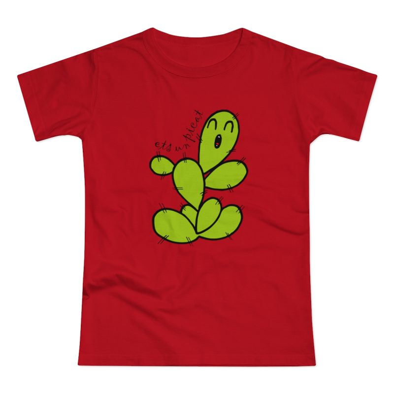 Camiseta mujer punto liso - Rojo - Camiseta «Ets un picat» – Figuera de moro