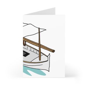 Tarjetas de felicitacion (7 uds.) - Llaüt il·lustrat