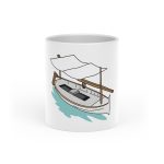 Taza con asa de corazon - Blanco - Llaüt il·lustrat