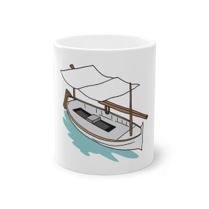 Taza estandar 325 ml - Blanco - Llaüt il·lustrat