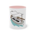 Taza bicolor - Rosa - Llaüt il·lustrat