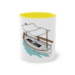 Taza bicolor - Amarillo - Llaüt il·lustrat