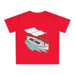 Camiseta de bebe - Rojo - Llaüt il·lustrat Camiseta de bebe - Rojo - Llaüt il·lustrat