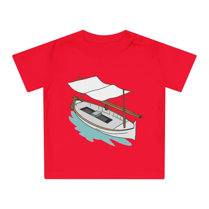 Camiseta de bebe - Rojo - Llaüt il·lustrat