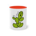 Taza bicolor - Rojo - Camiseta «Ets un picat» – Figuera de moro Taza bicolor - Rojo - Camiseta «Ets un picat» – Figuera de moro